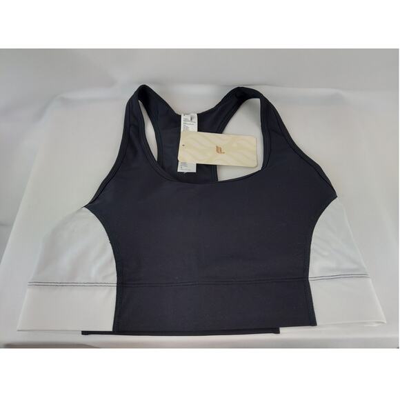 Fabletics Womens On-The-Go Medium-Impact Sports Bra Colorblock Size Large NWT - Picture 1 of 5